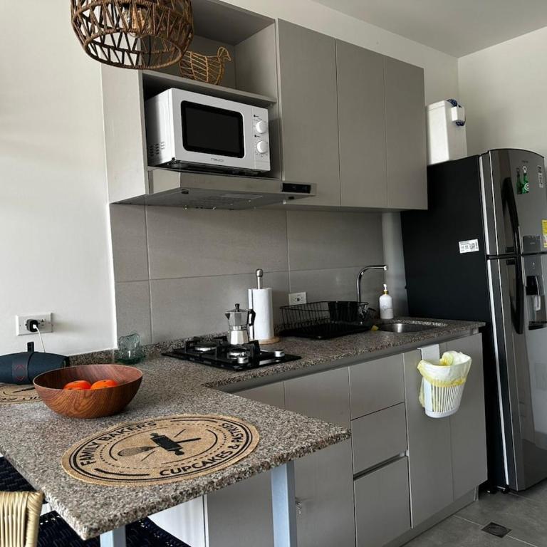 New luxury studio apartment with ocean view, Santa Marta - One-Bedroom Apartment with Balcony - 16