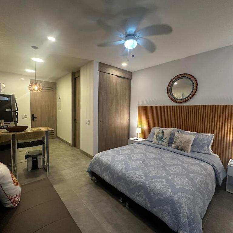 New luxury studio apartment with ocean view, Santa Marta - One-Bedroom Apartment with Balcony - 7