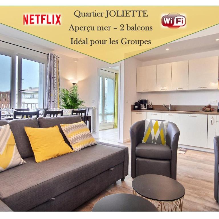 LE GRAND JOLIETTE - Aperçu mer - 2 balcons - Idéal Groupes - by experienceimmo - Appartement - 1