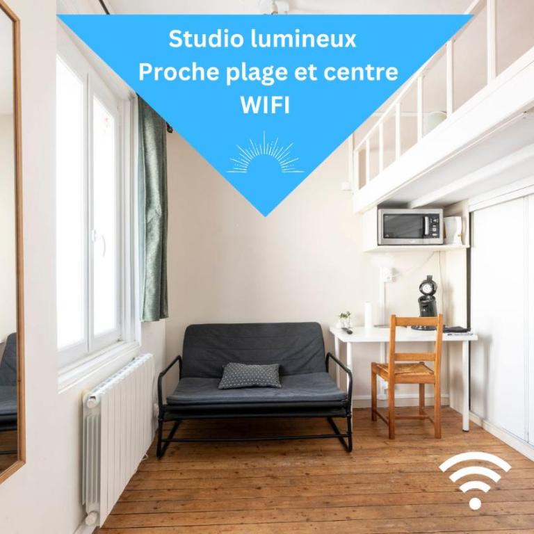 Studio lumineux centre proche plage - wifi - Appartement 1 Chambre - 1