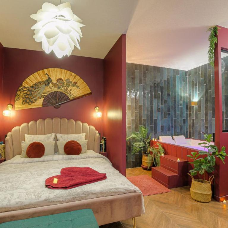 Suite jacuzzi chic et romantique climatisé - Appartamento - 17