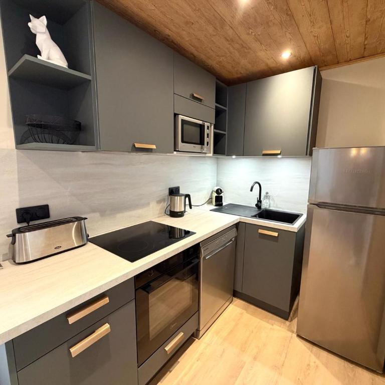 Superbe 42m2 rénové rez de pistes avec Parking à BOIS MEAN - Apartment mit 2 Schlafzimmern - 4