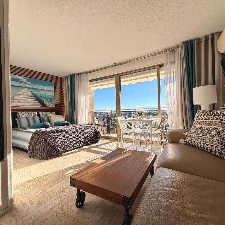 My Resid Appart Divina Cannes Marina vue mer - Studio mit Meerblick - 5