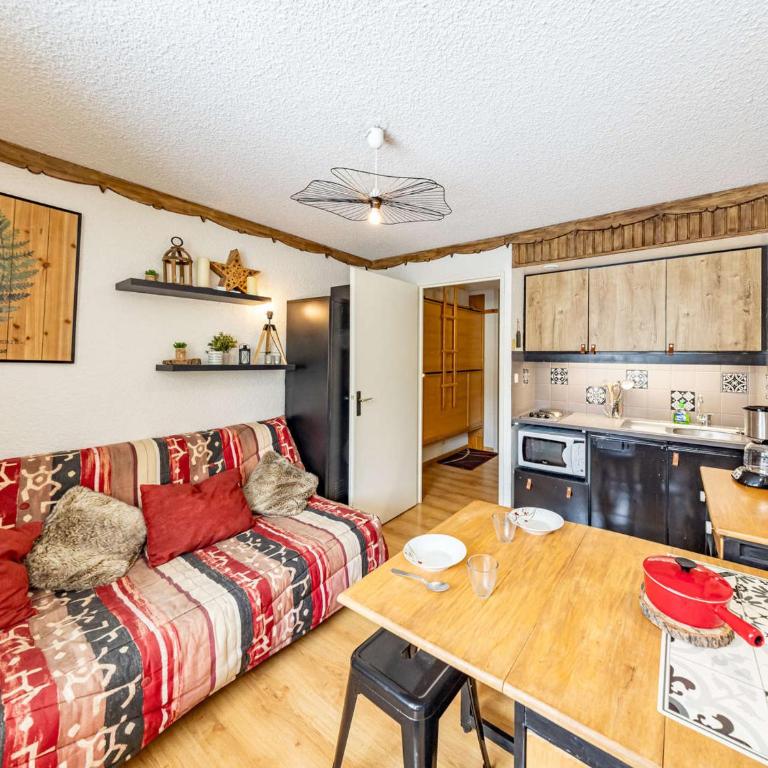 Studio moderne 4 pers. pied des pistes, parking gratuit - FR-1-807-45 - Estudio - 5
