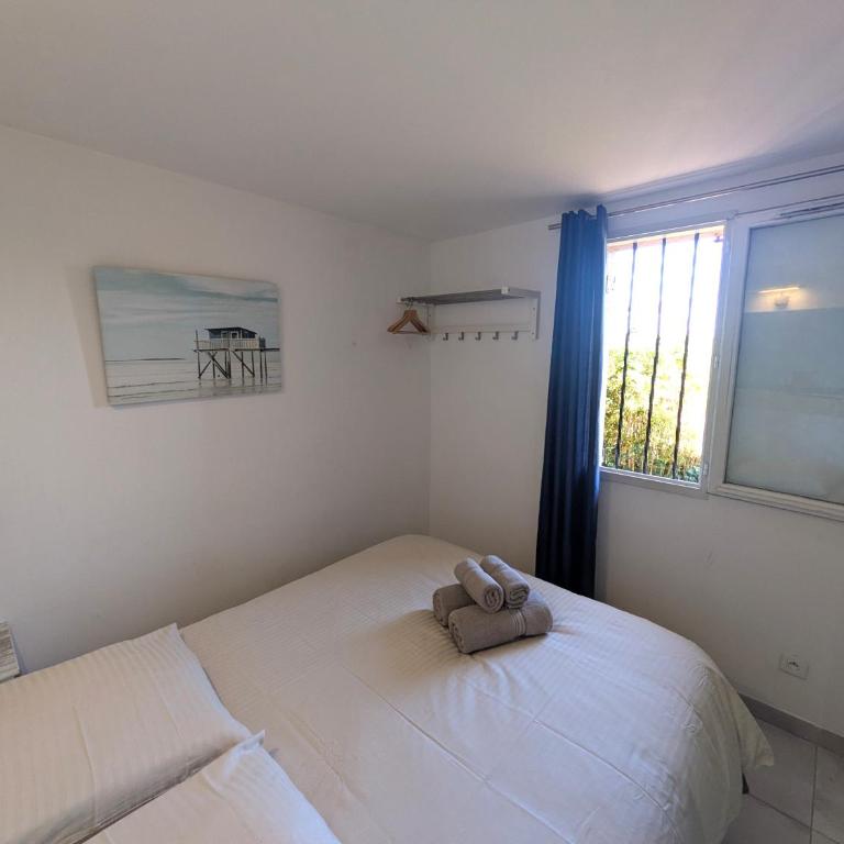 L'Oasis - T2 avec jardin - Piscine - Clim - Parking & Plage à 200m - Appartement 1 Chambre - 14