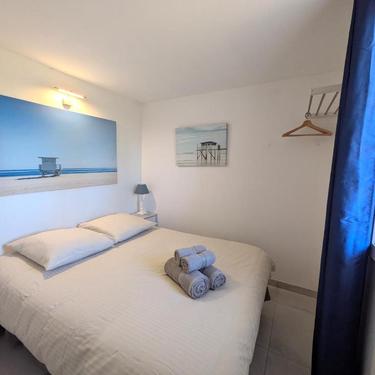 L'Oasis - T2 avec jardin - Piscine - Clim - Parking & Plage à 200m - Appartement 1 Chambre - 2
