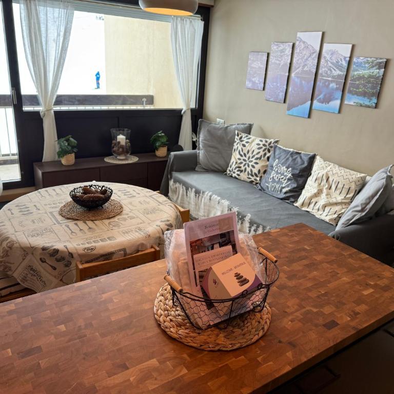 Appartement Les Chalmettes 4 Personnes au pied des Pistes Wifi - Balcon - Parking - Studio - 5