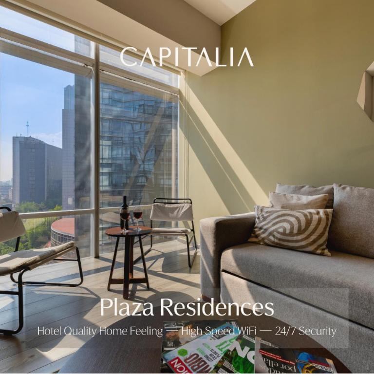 Capitalia Plaza Residences Reforma - Deluxe Apartment, 2 Bedrooms, City views - 13