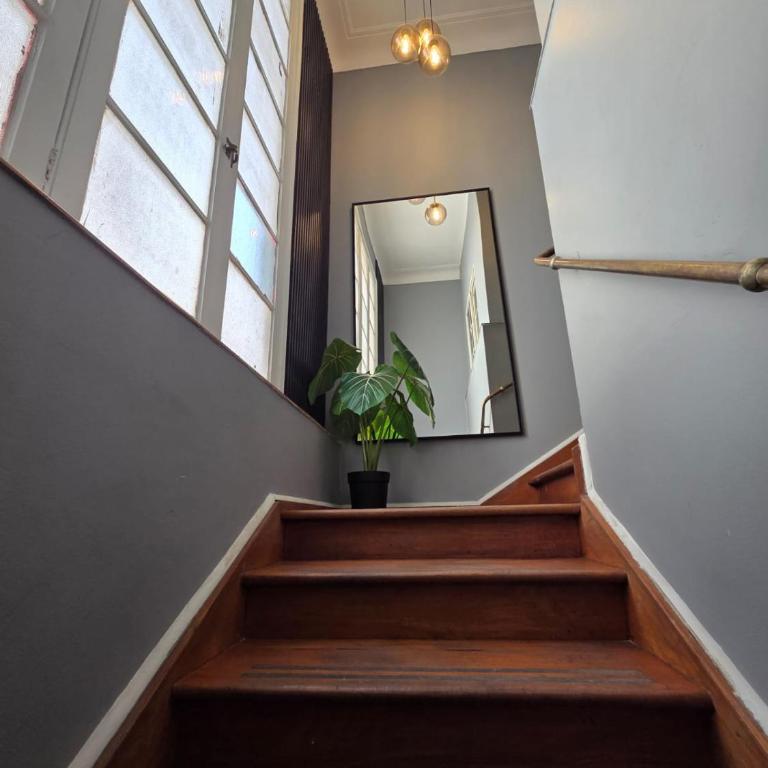 Casona Lyon mejor barrio de providencia - Studio Apartment with King Bed - 17