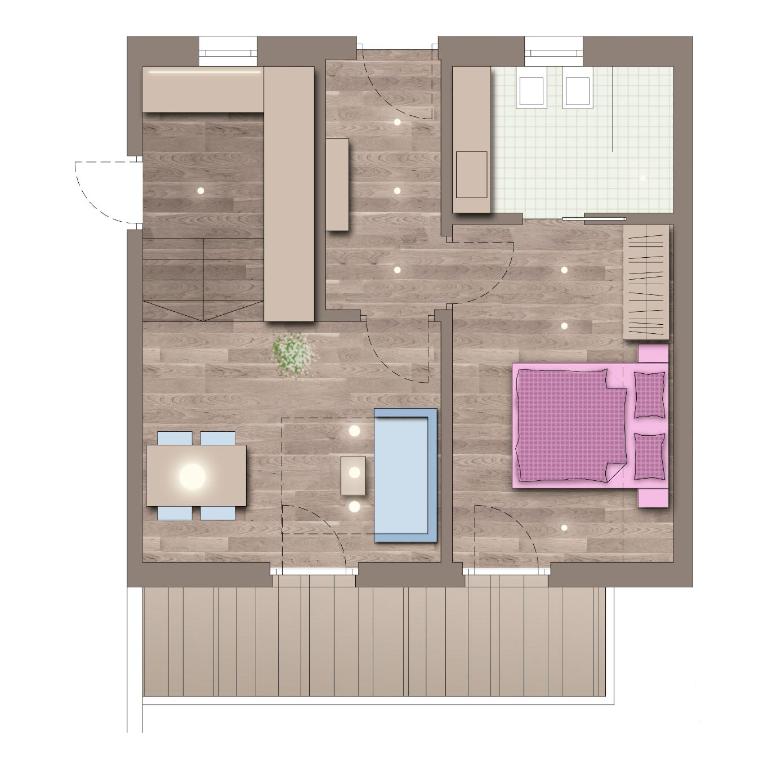Alpin Relais B&B Villa Melisse - Apartment mit 1 Schlafzimmer - 19