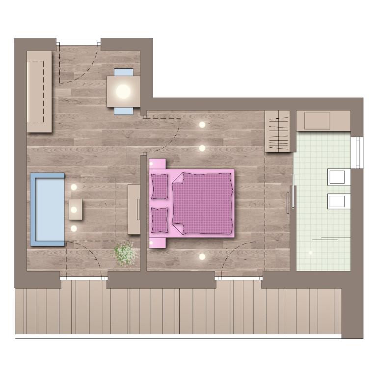 Alpin Relais B&B Villa Melisse - Apartment mit 1 Schlafzimmer - 21
