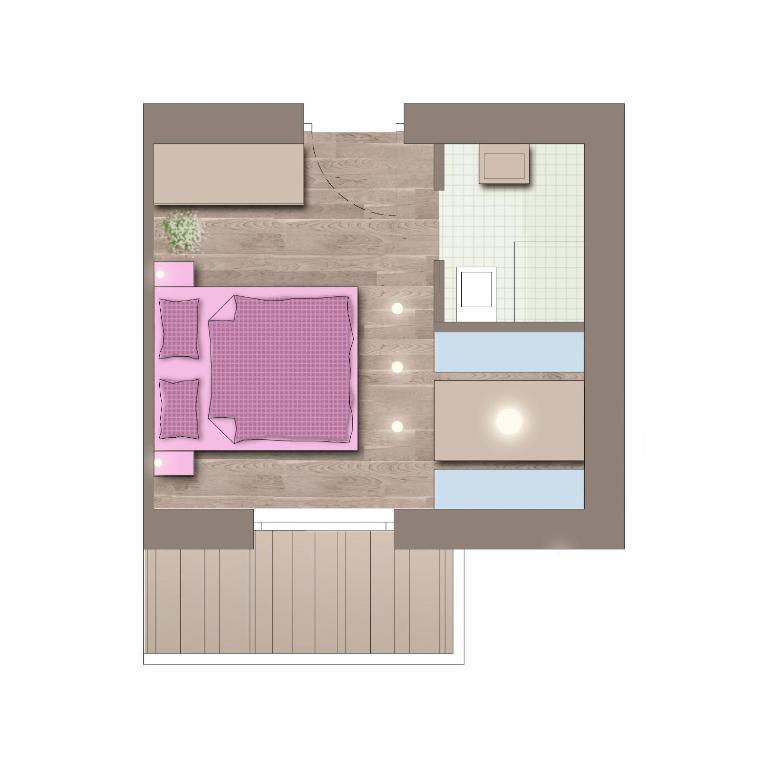 Alpin Relais B&B Villa Melisse - Doppelzimmer mit Balkon - 10