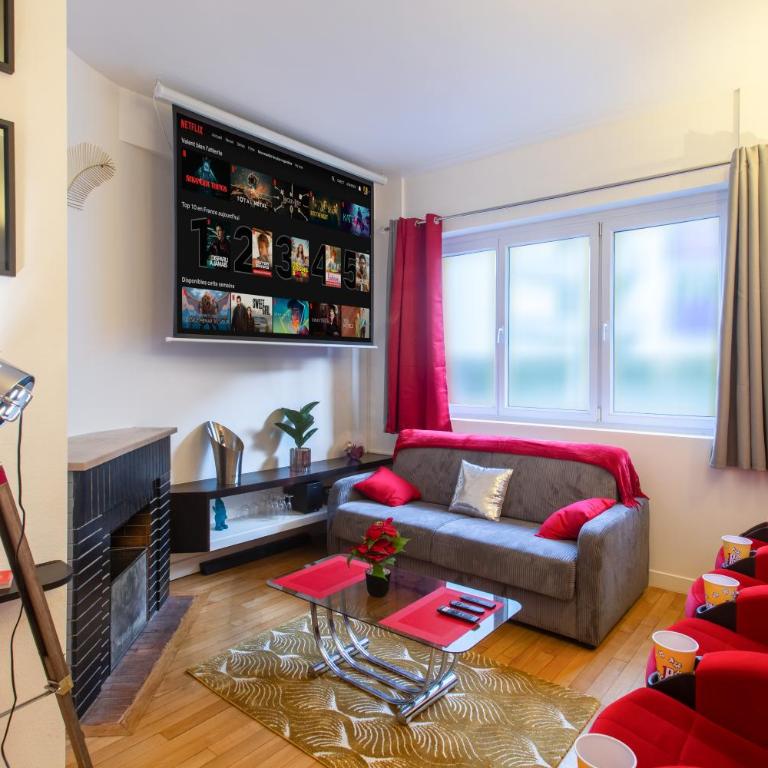 Appart Ciné Spa Amiens Cathédrale Parking Beffroi - Appartamento Familiare con 2 Camere da Letto - 5