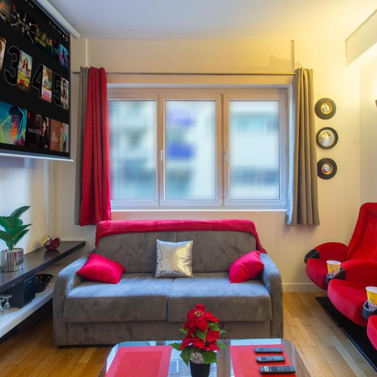 Appart Ciné Spa Amiens Cathédrale Parking Beffroi - Appartamento Familiare con 2 Camere da Letto - 10