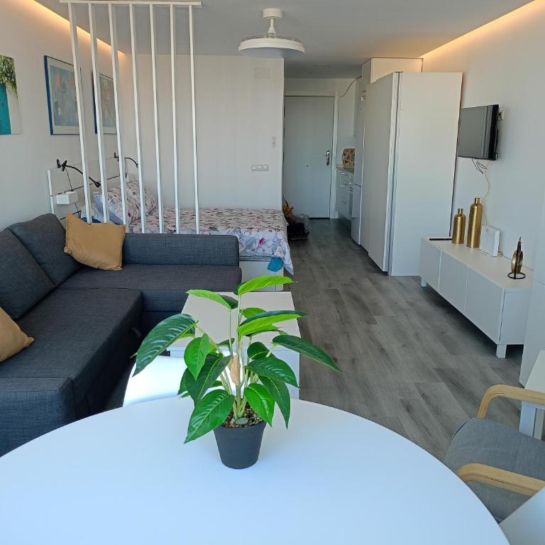 Estudio vista al mar en urbanización con salida a la playa - Apartamento de 1 dormitorio - 2