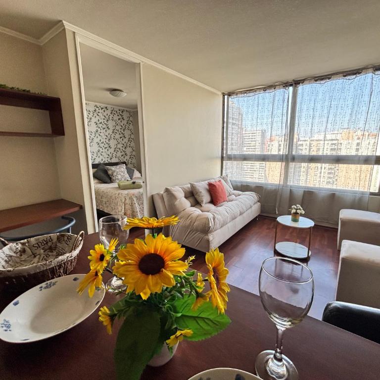 Departamento para 3 personas Metro Moneda Santiago - One-Bedroom Apartment - 3