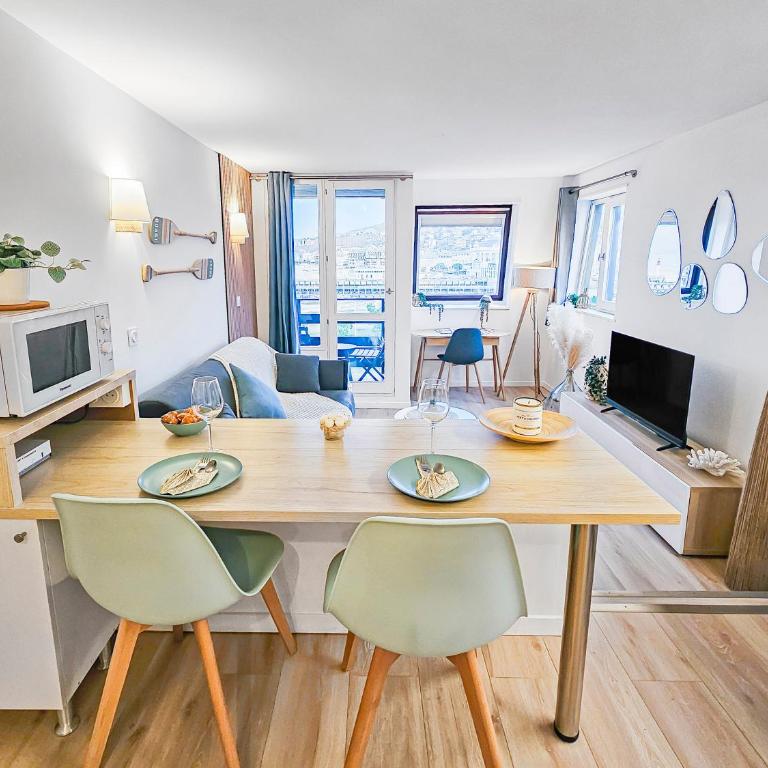 Ocea Marina appartement vue mer refait à neuf avec parking privatif - Studio - Vue sur Mer - 22