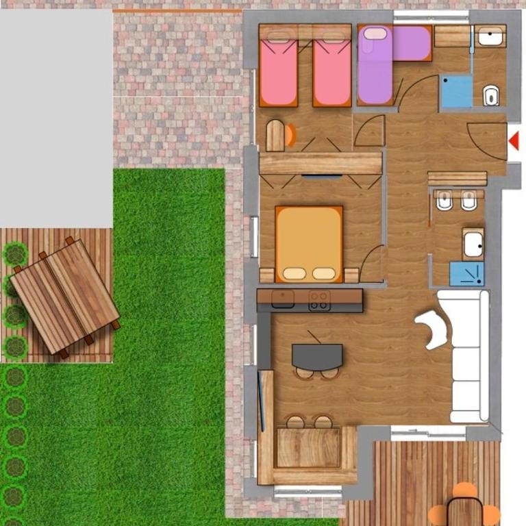 Relax nelle Dolomiti in una location da sogno - Apartment mit 3 Schlafzimmern und Bergblick - 18