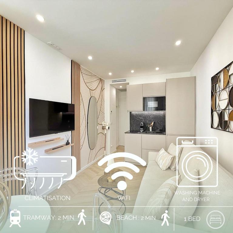 Studio sur la promenade des anglais - Appartement 1 Chambre - 1