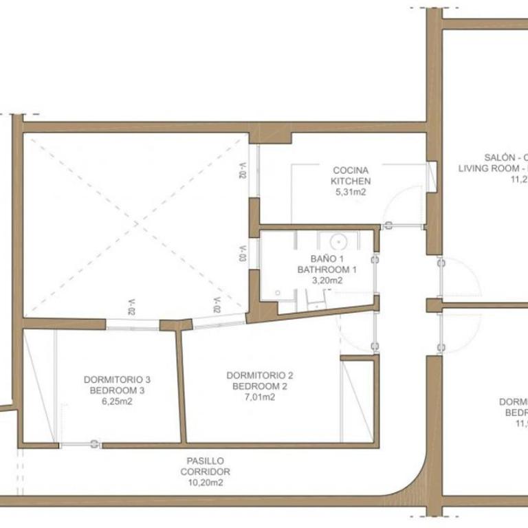 Bright Modern 3BD - Barrio de las Letras - Three-Bedroom Apartment - 38