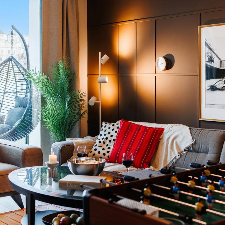 WF Timeless Residence with Terrace & Foosball - Two-Bedroom Deluxe Apartment with Balcony - 17