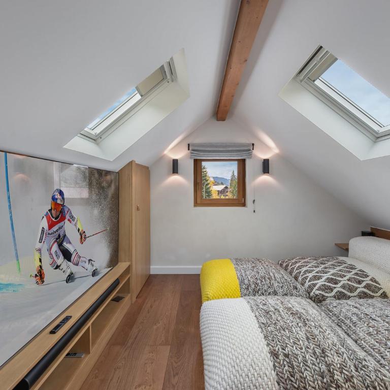 Chalet moderne et spacieux à Megève, 5 chambres, jacuzzi, salle TV, proche centre et remontée mécanique - FR-1-569-119 - Chalet - 16