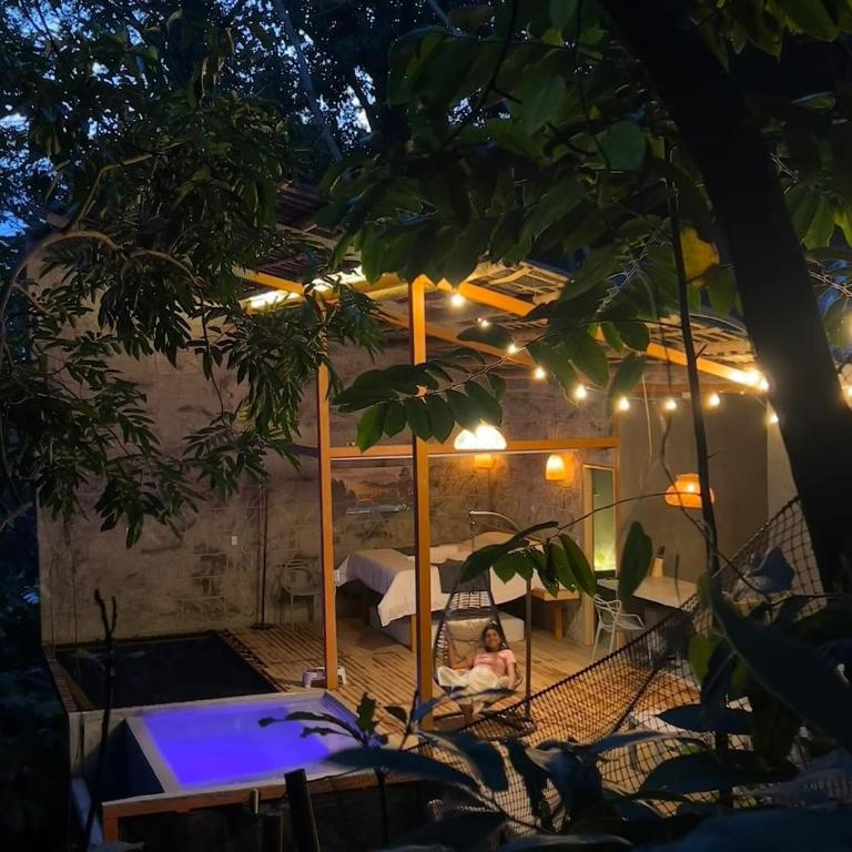 Cabaña El Bosque - En medio del bosque - Jacuzzi Privado con Calefacción y Malla Catamarán - Cerca a Medellin - Casa con 1 dormitorio - 2