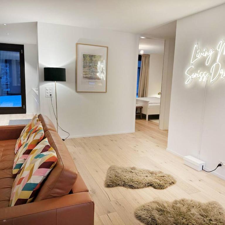 Mountain View Luxury Apartment at Interlaken West Station with Balcony, AC and BBQ - Apartment - 39