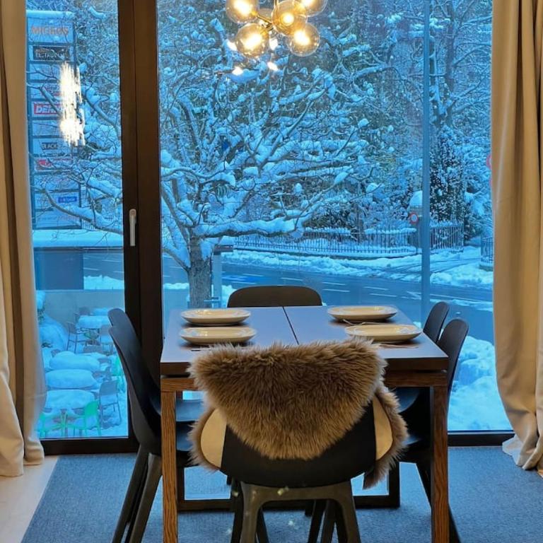 Mountain View Luxury Apartment at Interlaken West Station with Balcony, AC and BBQ - Apartment - 46