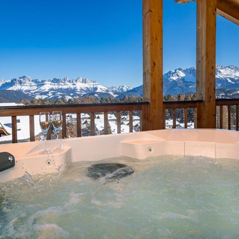 Chalet Schlossberg Schlern - Superior Apartment mit 1 Schlafzimmer und Balkon - 23