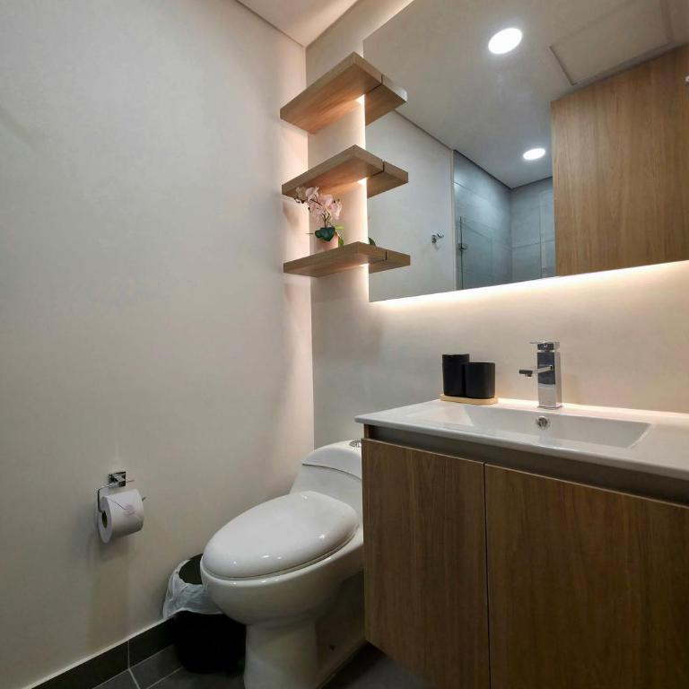 AH/Executive loft with 500 Mb wifi, Usaquén - Apartamento de 1 dormitorio con vistas al jardín - 24