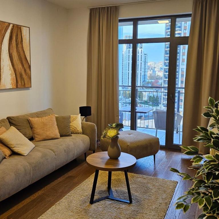 Downtown Belgrade Hostel and Apartments - Apartman sa 1 Spavaćom Sobom, Balkonom i Pogledom na Grad - 6