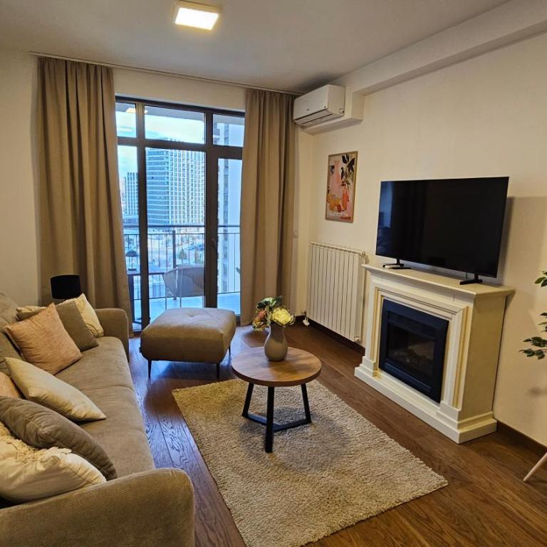 Downtown Belgrade Hostel and Apartments - Apartman sa 1 Spavaćom Sobom, Balkonom i Pogledom na Grad - 7