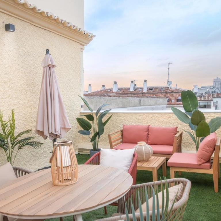 PSM87 Ático de lujo y luminoso con extraordinaria Terraza en el Centro de Madrid - Two-Bedroom Apartment with Terrace - 26