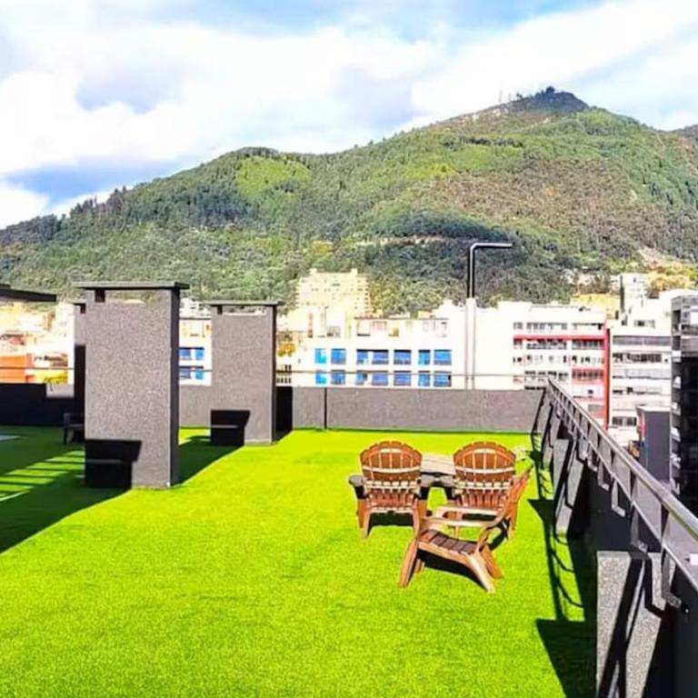 Modern studio apartment with rooftop, Chicó Norte - Apartamento de 1 dormitorio - 7