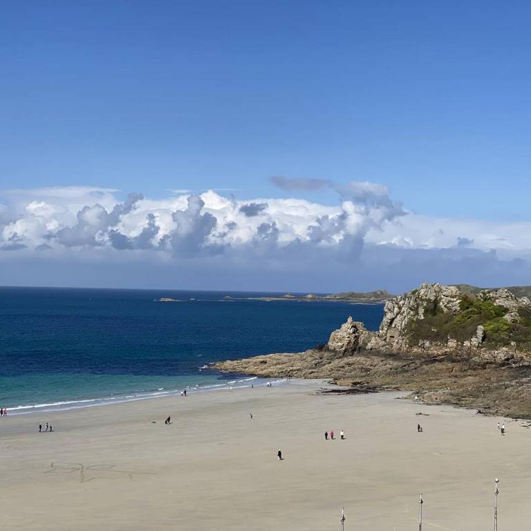 Appartement VUE SUR MER plage de Trestrignel AVEC WIFI à PERROS-GUIREC - Réf 837 - Apartment mit 3 Schlafzimmern - 16