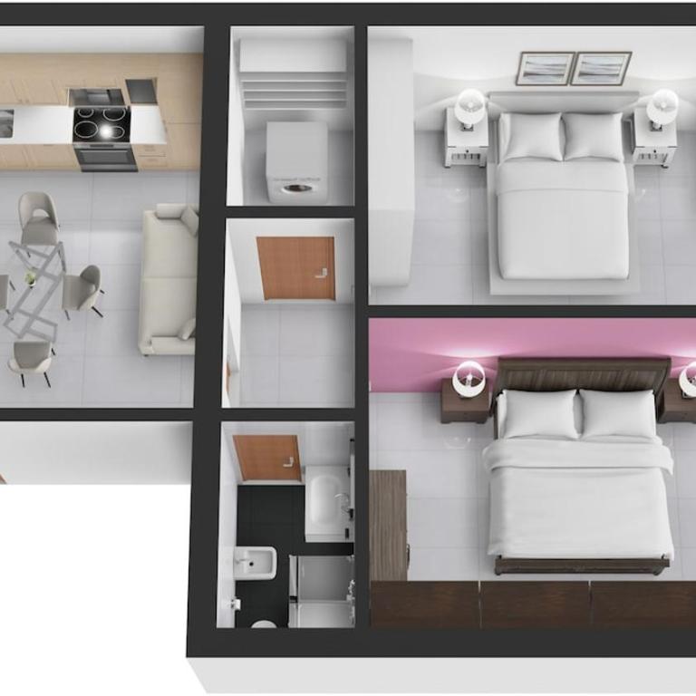 15 min to Historic Center, 5 min to Bus, Balcony - Appartamento con 2 Camere da Letto - 5