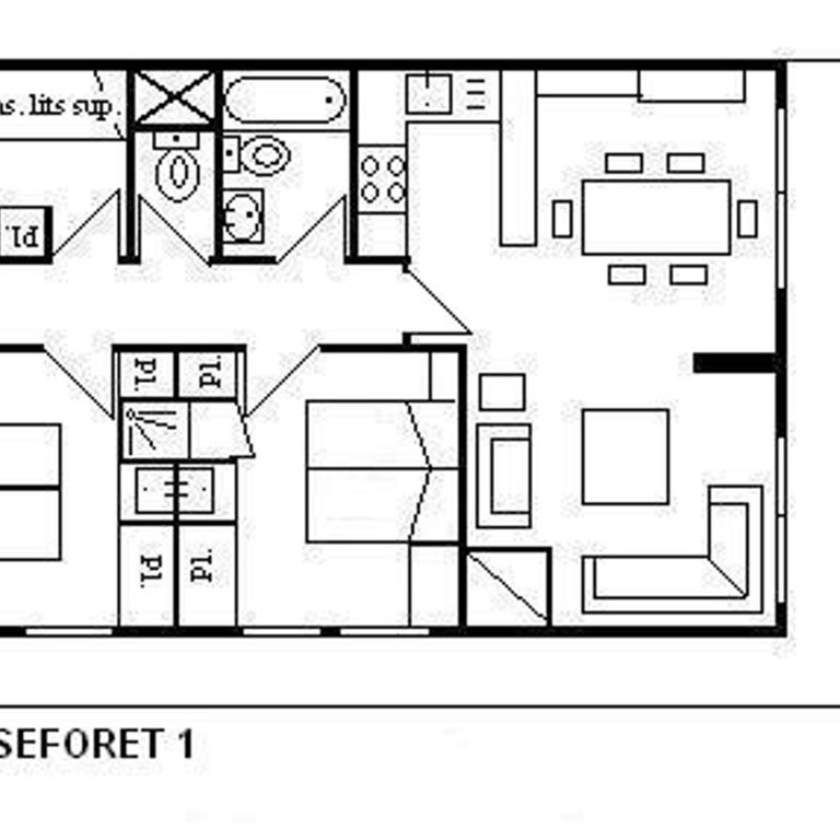 Appartement Montagne 4 Pièces, 6 Pers, Parking, Tennis, Près Pistes - Méribel - Three-Bedroom Apartment - 30