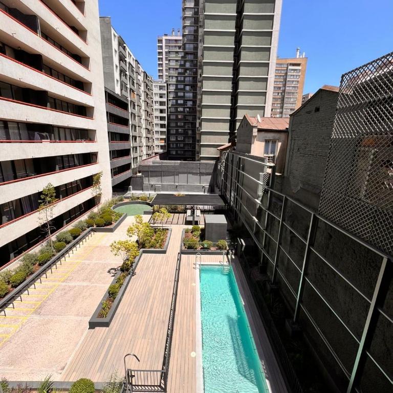 Piscina, Parrilla, Wifi y a pasos del metro Santa Isabel - One-Bedroom Apartment - 6