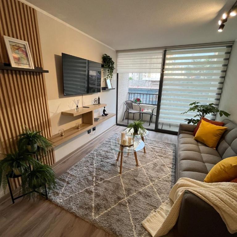 Santiago Centro Moderno Depto Amoblado 2 Dormitorios - Two-Bedroom Apartment - 21