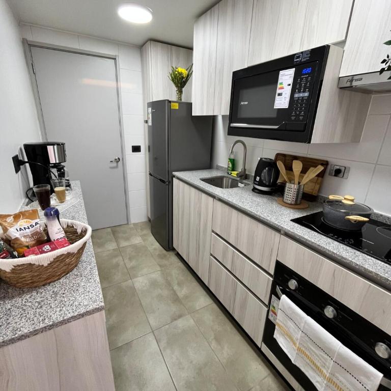 Santiago Centro Moderno Depto Amoblado 2 Dormitorios - Two-Bedroom Apartment - 31