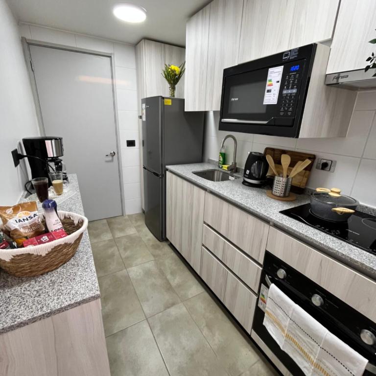Santiago Centro Moderno Depto Amoblado 2 Dormitorios - Two-Bedroom Apartment - 33