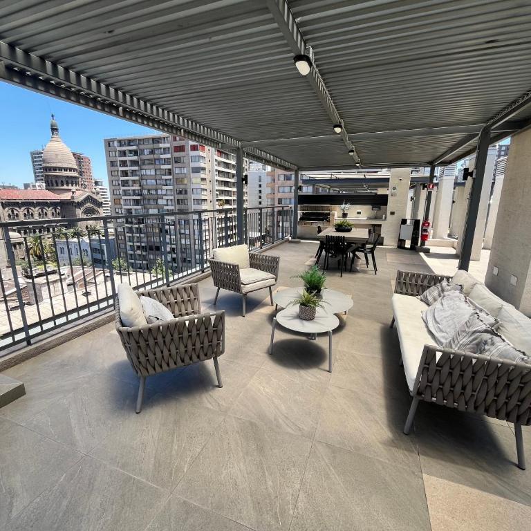 Santiago Centro Moderno Depto Amoblado 2 Dormitorios - Two-Bedroom Apartment - 74