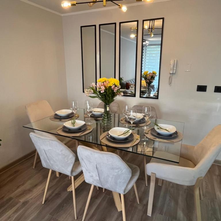 Santiago Centro Moderno Depto Amoblado 2 Dormitorios - Two-Bedroom Apartment - 26