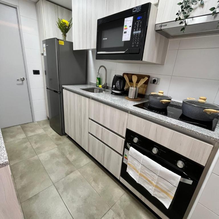 Santiago Centro Moderno Depto Amoblado 2 Dormitorios - Two-Bedroom Apartment - 34