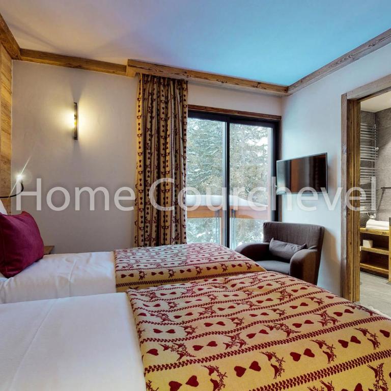Courchevel 1850, 4 chambres, 8 pers, accès pistes, parking - FR-1-575-222 - Appartement - 5