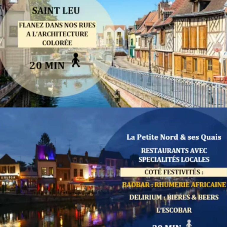 White House Dhavernas - Résidence Privée - Amiens - Parking Gratuit - Duplex Apartment - 10