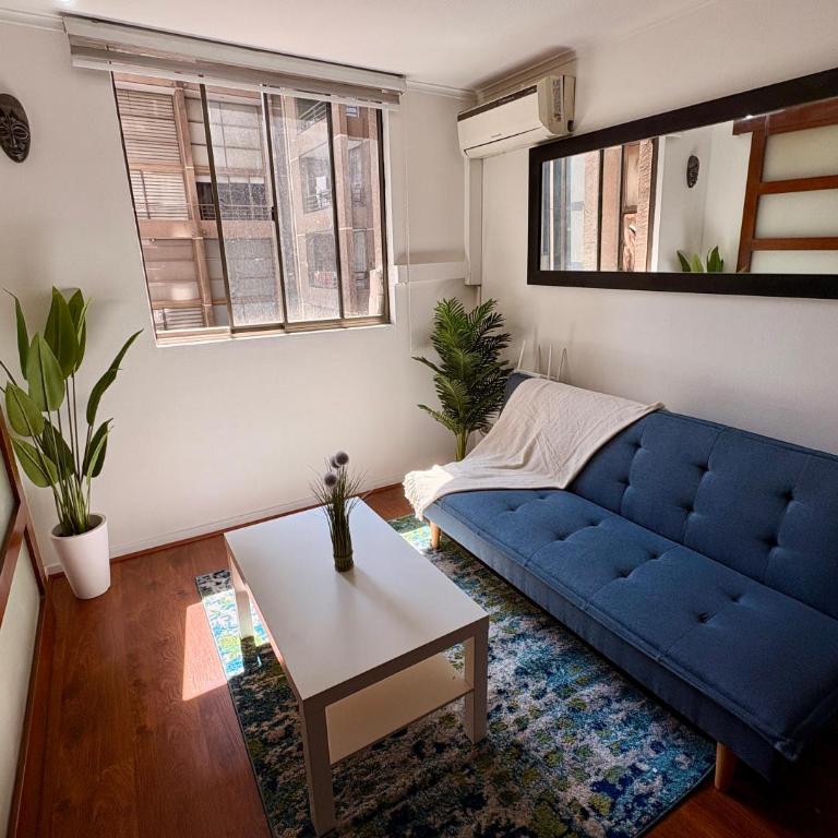 Moderno Apartamento a pasos del Metro y Museo Bellas Artes, Cerro Santa Lucia, Barrio Lastarria - One-Bedroom Apartment - 2