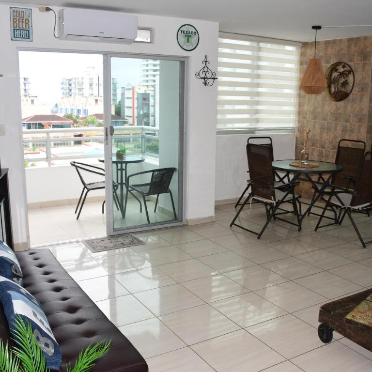 Relax en Tonsupa Moderno Depar con Aire C y a pasos del mar 3 piscinas 2hidro - Apartamento de 2 dormitorios - 7