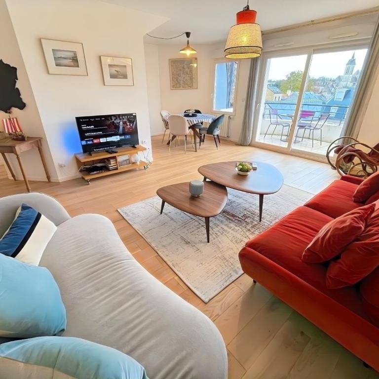 Résidence calme avec balcon privé & vue sur Caen - Two-Bedroom Apartment with Balcony - 11